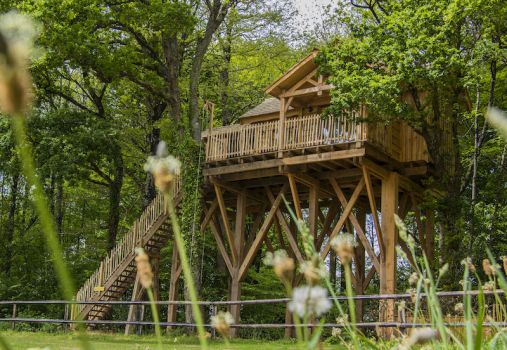 Cabane perchée «Harris» en Bretagne avec spa