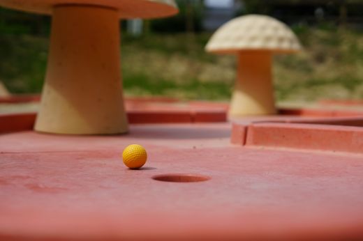 Parcours de minigolf au Domaine du Treuscoat